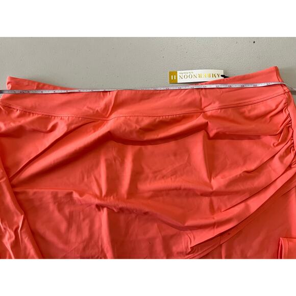 Ambernoon II By Dr. Erum Ilyas UPF 50 Wrap Swim Skirt CORAL NWT SIZE 26W - Picture 4 of 8